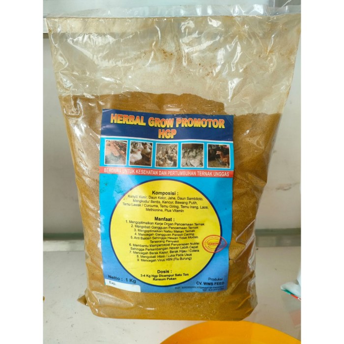 Obat herbal untuk meningkatkan daya tahan unggas