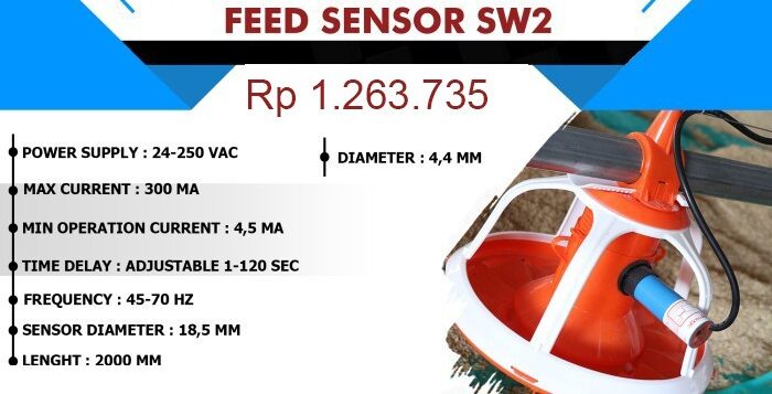 Sensor konsumsi pakan otomatis ayam petelur